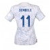 Frankrijk Ousmane Dembele #11 Voetbalkleding Uitshirt Dames WK 2022 Korte Mouwen